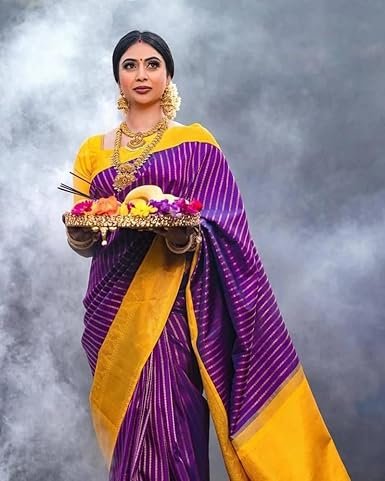 Indian Women draped in Kanchipuram Saree