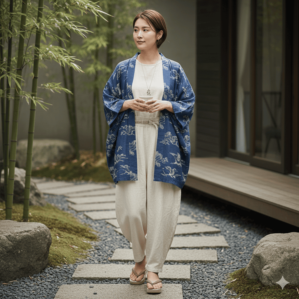 People wearing comfortable culturally influenced clothing