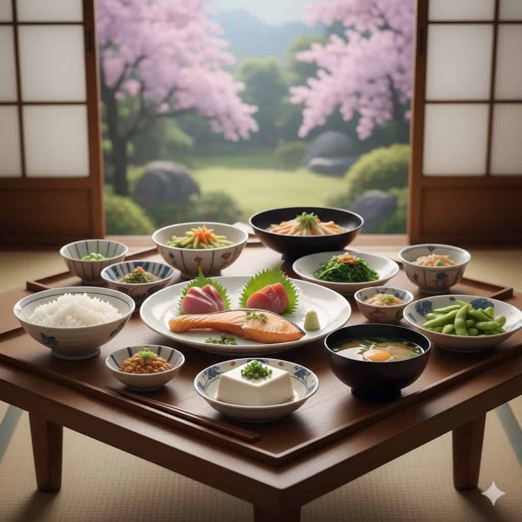 Table set with dishes and utensils reflecting dining and table culture traditions