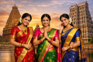 Tamil Nadu Women in Saree