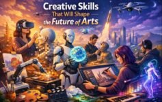 Creative skills shaping the future of arts infographic