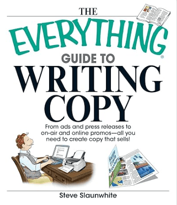 Everything guide to copywriting infographic with writing and marketing visuals
