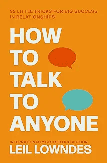 Graphic illustrating tips for how to talk to everyone and communicate confidently.