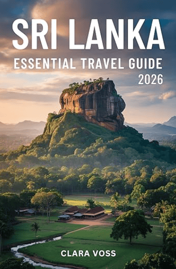 Sri Lanka Essential Travel Guide—destination book cover with scenic imagery.