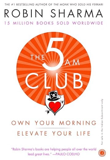 Logo/cover graphic for The 5 AM Club book by Robin Sharma.