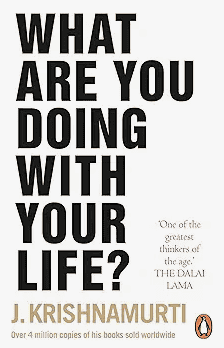 Text graphic reading ‘What are you doing with your life? ’ on a plain background.