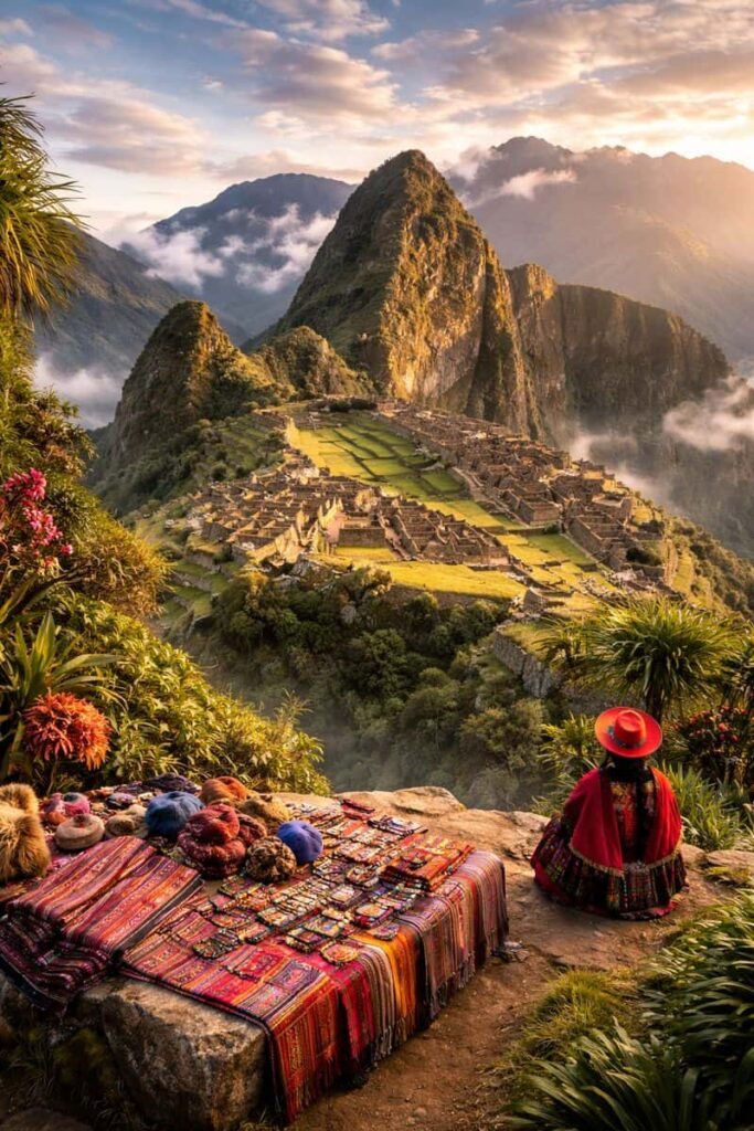 People enjoying vibrant wild cultural spots with traditional performances and scenic backgrounds.