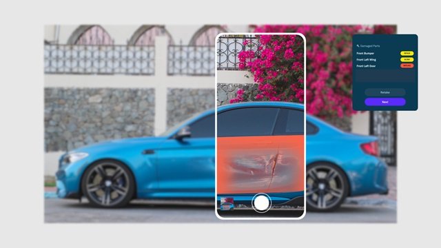 Illustration of AI tools used in insurance for claims processing, risk analysis, fraud detection, and customer service