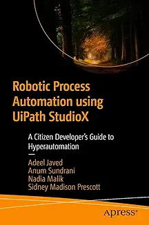 UiPath RPA platform interface showing automation workflow and software robots